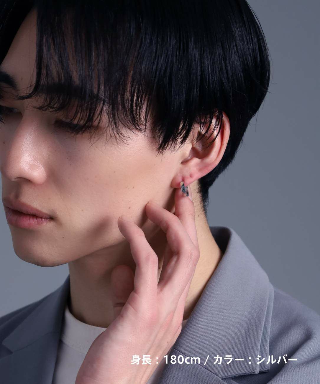 【WEB限定】カッティングフープピアス/サージカルステンレス316L（金属アレルギー対応）