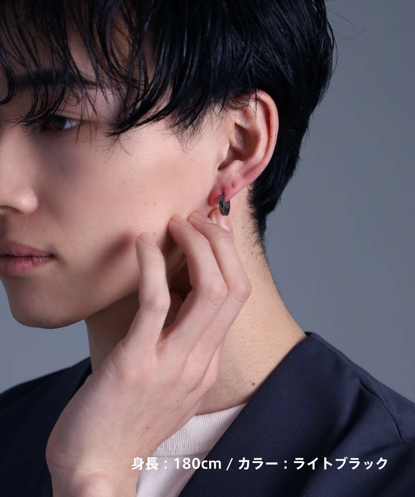 限定展開】“THE EDGE”カッティングフープピアス/サージカルステンレス 