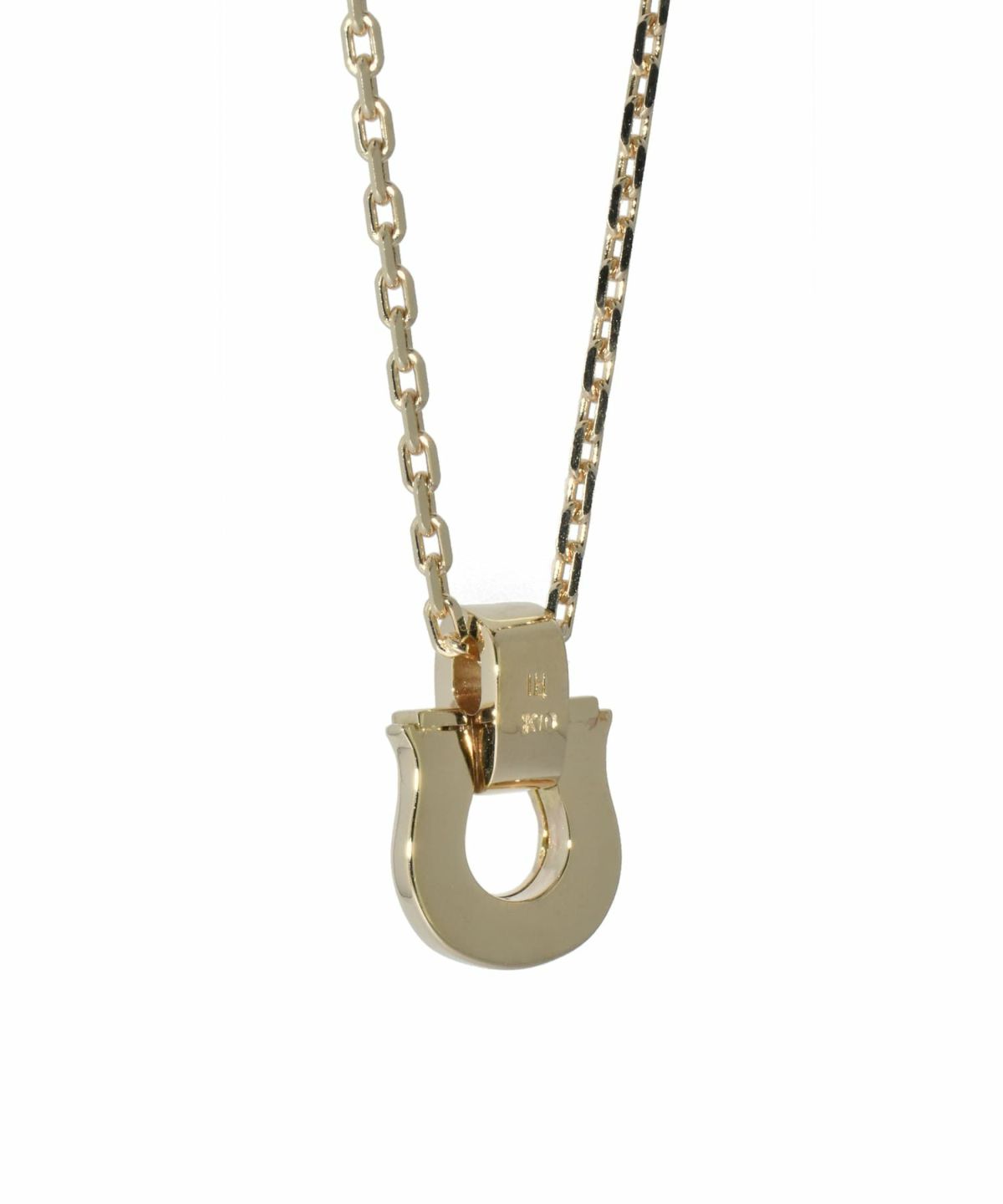 ラックホースシューネックレス/K10ゴールド