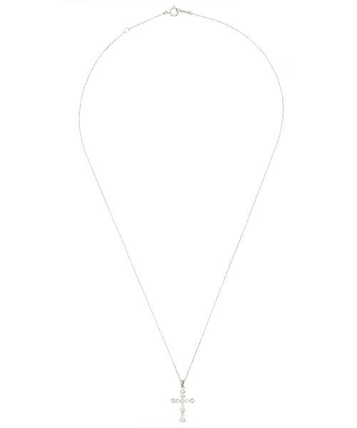 ヴィクトリアンクロスプチネックレス/プラチナ900＆850