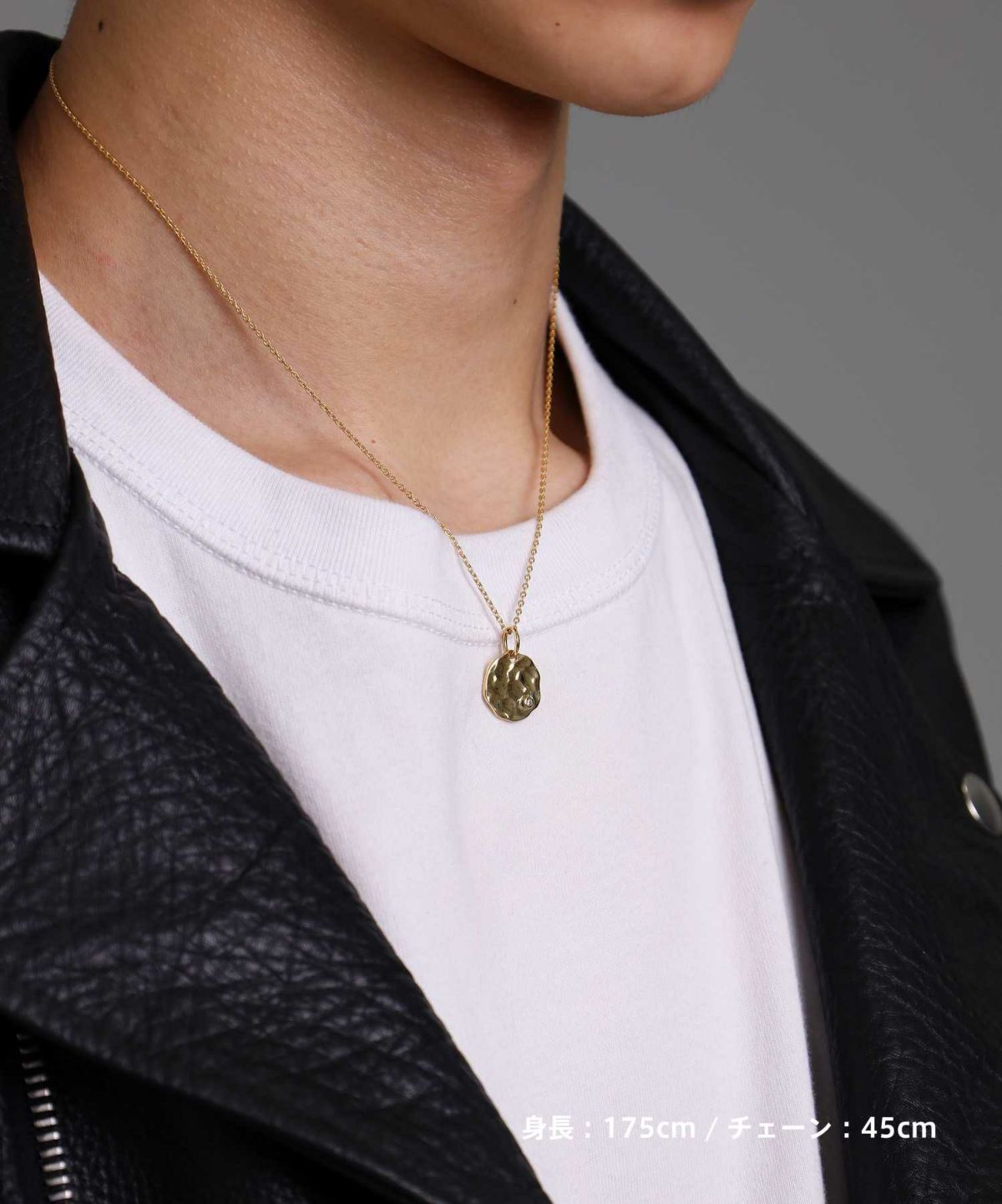 プルメリアコインネックレス/K18ゴールド