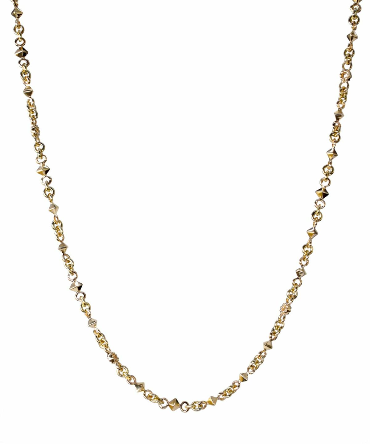 ピラミッドデザインチェーン/K10ゴールド