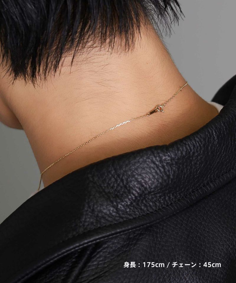 ヴィクトリアンクロスプチネックレス/K10ゴールド（イエローゴールド・ホワイトゴールド）