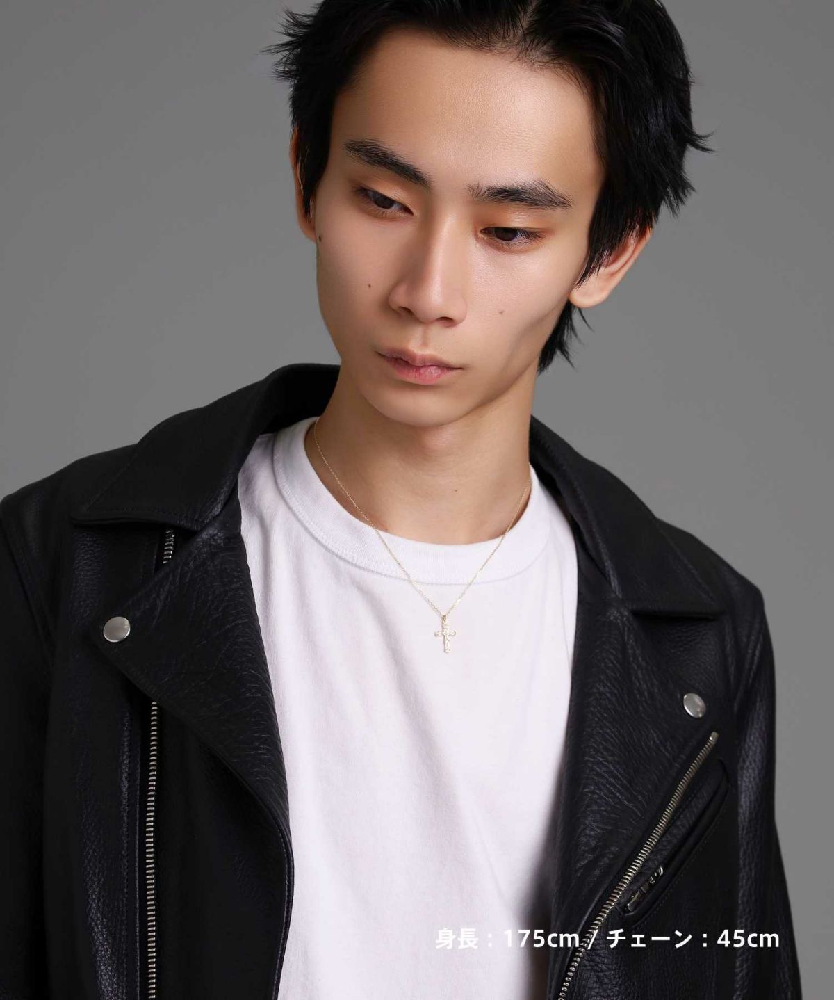 ヴィクトリアンクロスプチネックレス/K10ゴールド（イエローゴールド・ホワイトゴールド）