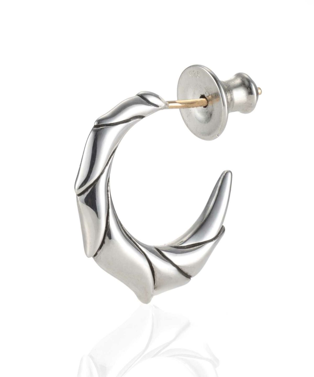 クラシックタテガミフープピアス/シルバー925