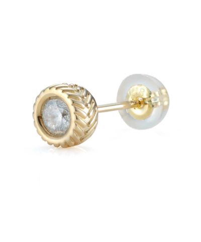 “BASIC”アンシェントストーンピアス/K18ゴールド