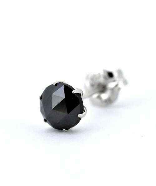 ブラックダイヤモンドピアス/Lサイズ/プラチナ900 | ライオンハート 