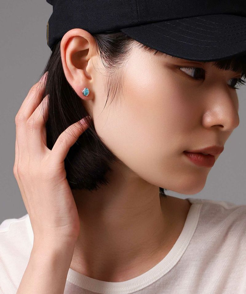 アツ　超美品　ライオンハート　スリーピングビューティーターコイズ ピアス Amazon | LION HEART ピアス BASIC スリーピングビューティー
