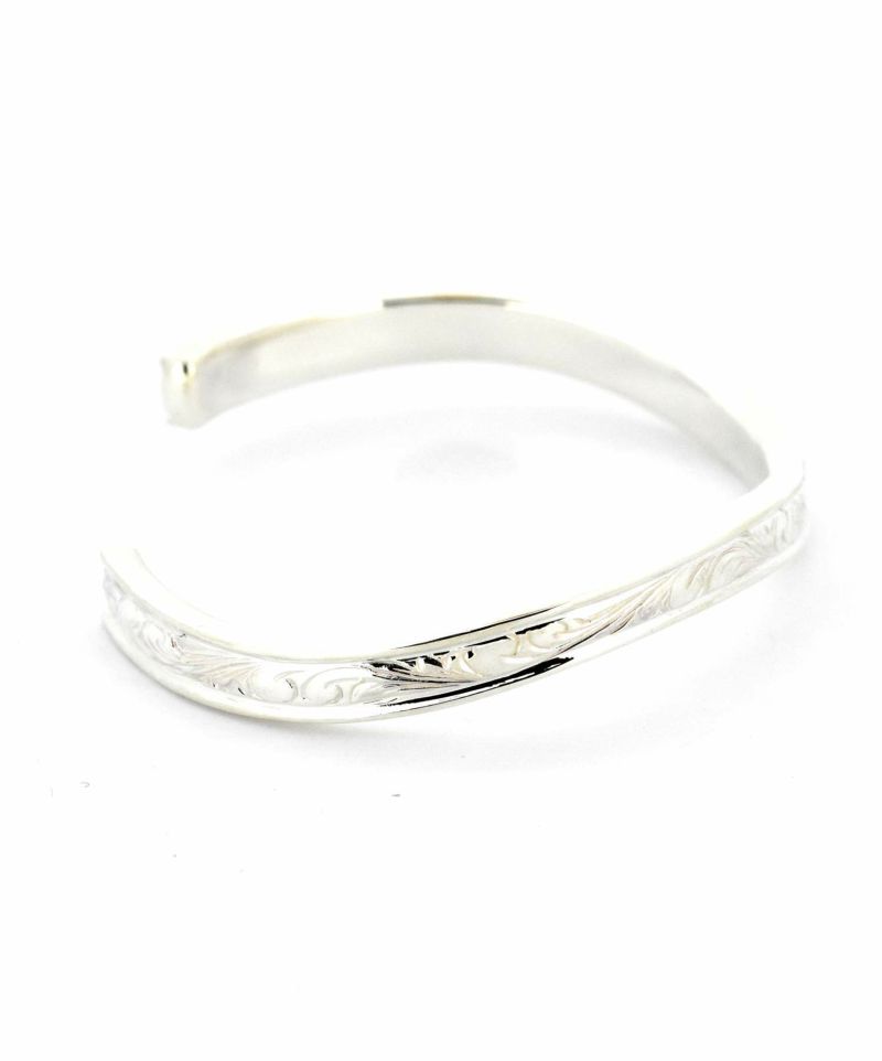 HAWAIIAN”プルメリアミディアムウェーブバングル/シルバー925 | LION