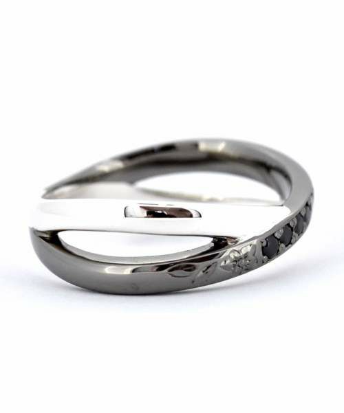 適当な価格 ブルームクロスペアリング/ブラック/シルバー925 | ライオン アクセサリー