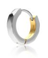 【WEB限定】カッティングフープピアス/シルバー×ゴールド/サージカルステンレス316L（金属アレルギー対応）
