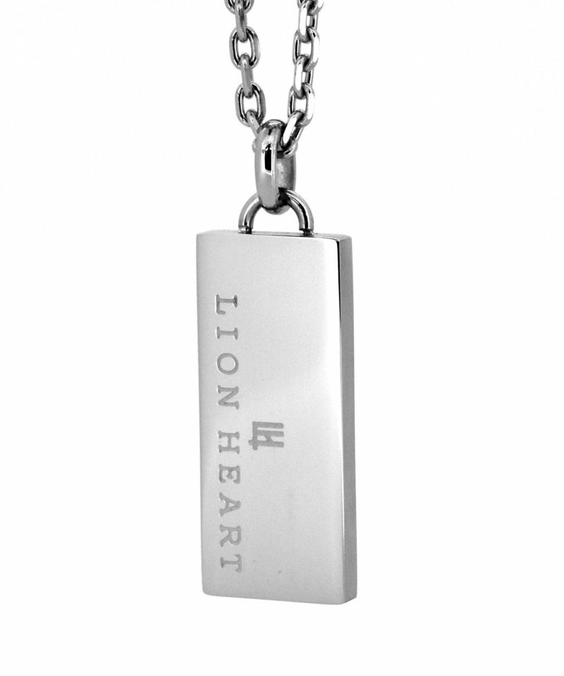 限定展開】“LH-1”ロゴプレートネックレス/サージカルステンレス