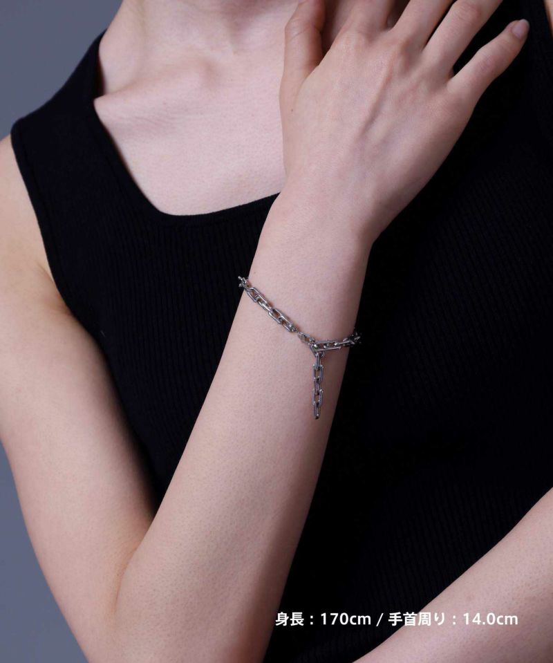 LUCK”スリムリンクブレスレット/シルバー925 | LION HEART STORE