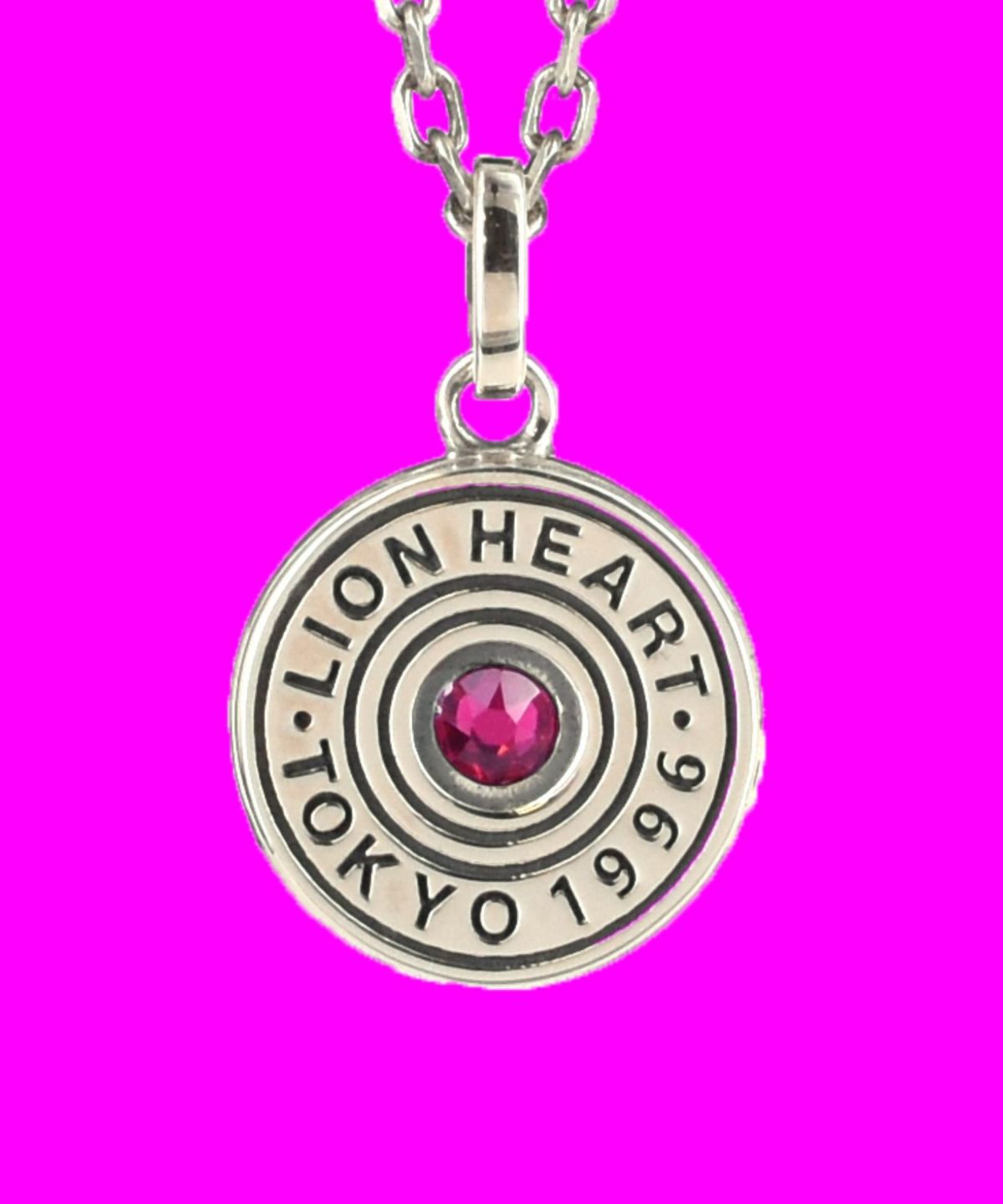 バースドロップネックレス/7月ルビーカラー/シルバー925