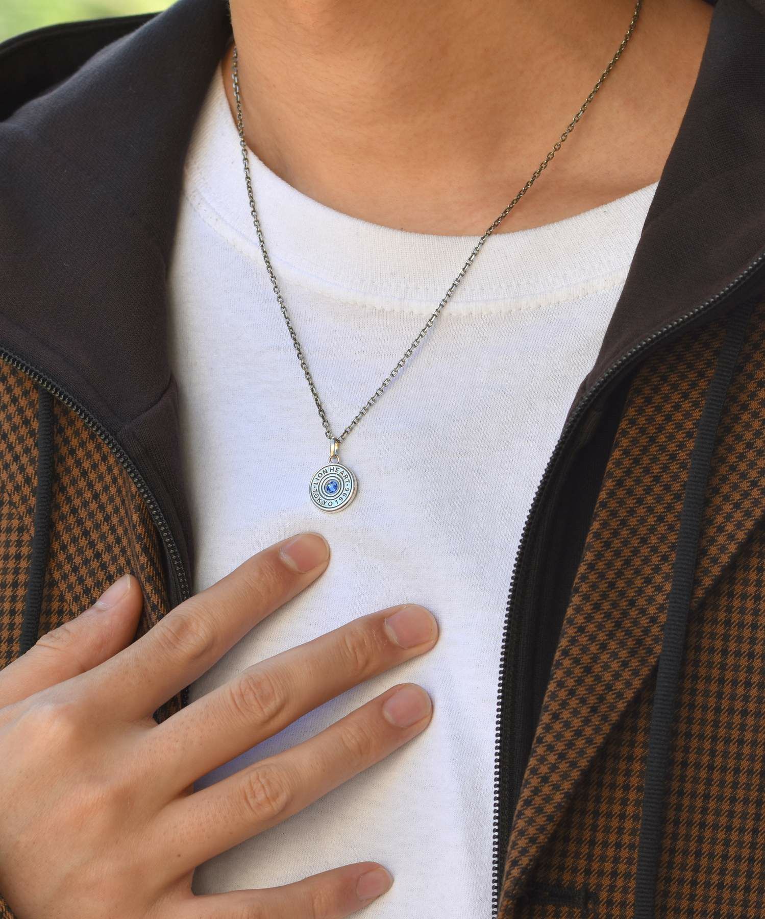 バースドロップネックレス/9月サファイアカラー/シルバー925 | LION