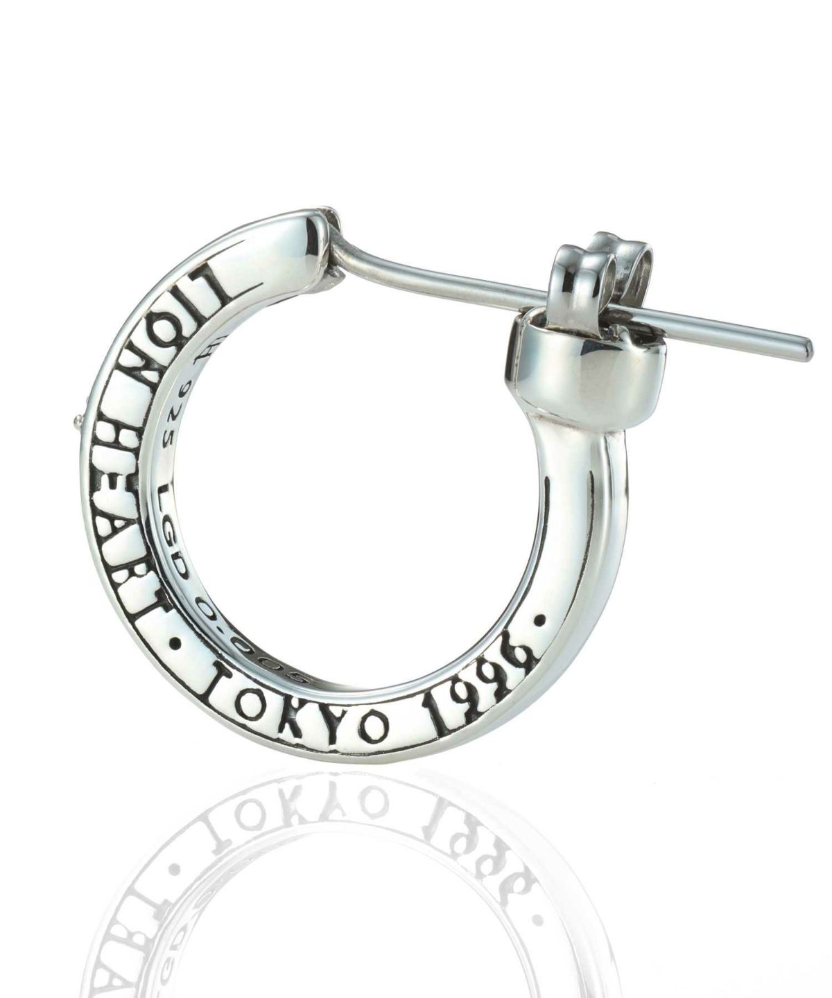 クロッシングピアス/ELプレーンフープ/M SIZE/シルバー925