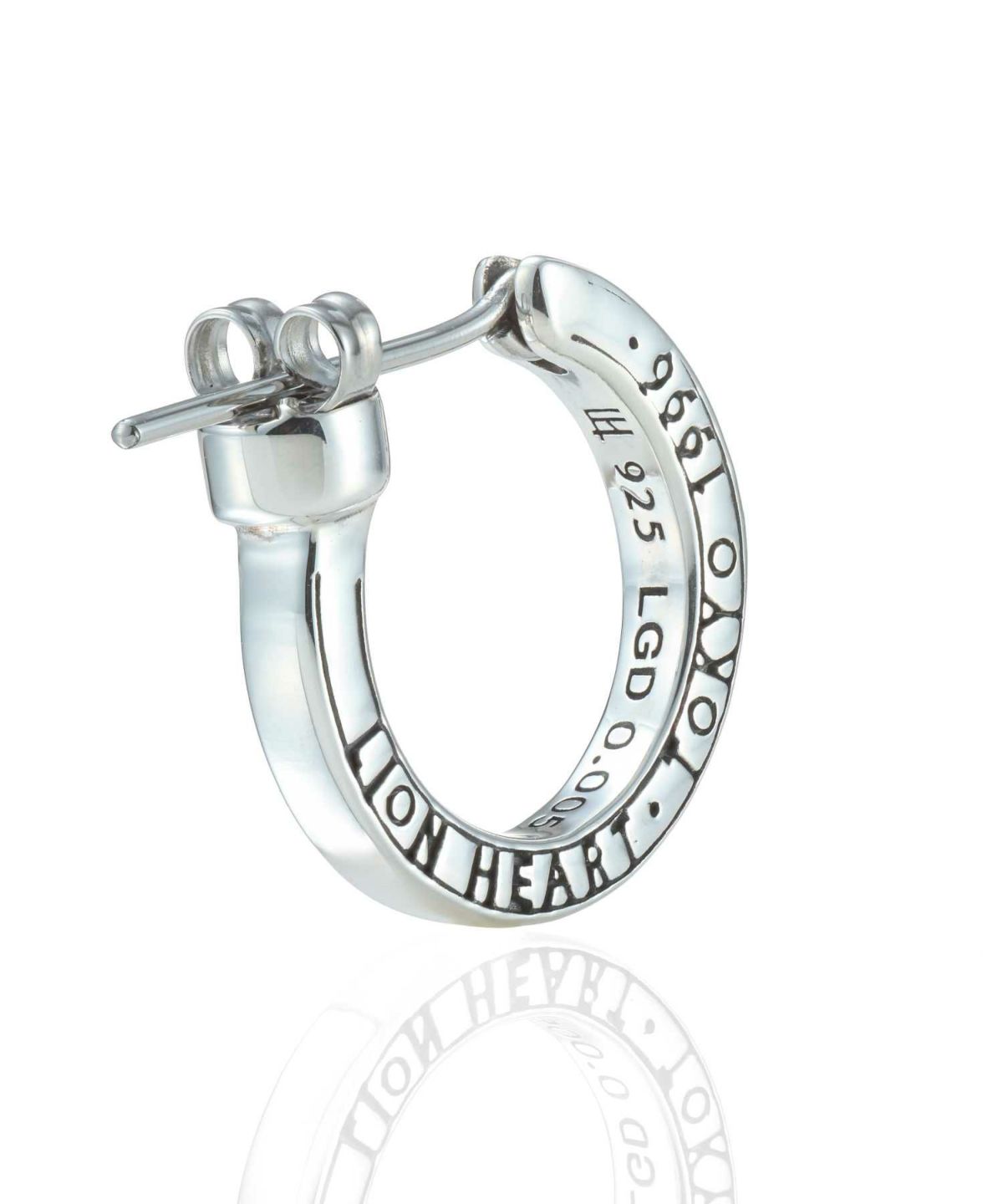 クロッシングピアス/ELプレーンフープ/M SIZE/シルバー925