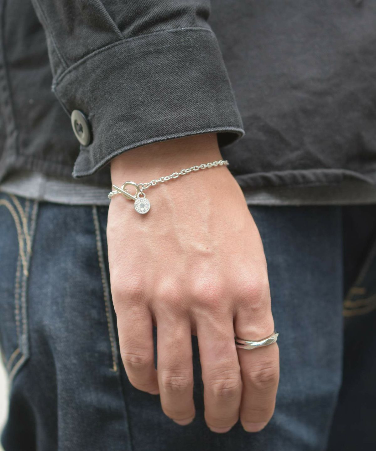 リファインドチェーンブレスレット/0.3アズキ/シルバー925