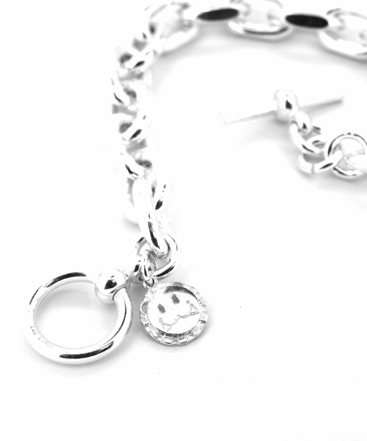 サイドカットチェーンブレスレット/シルバー925