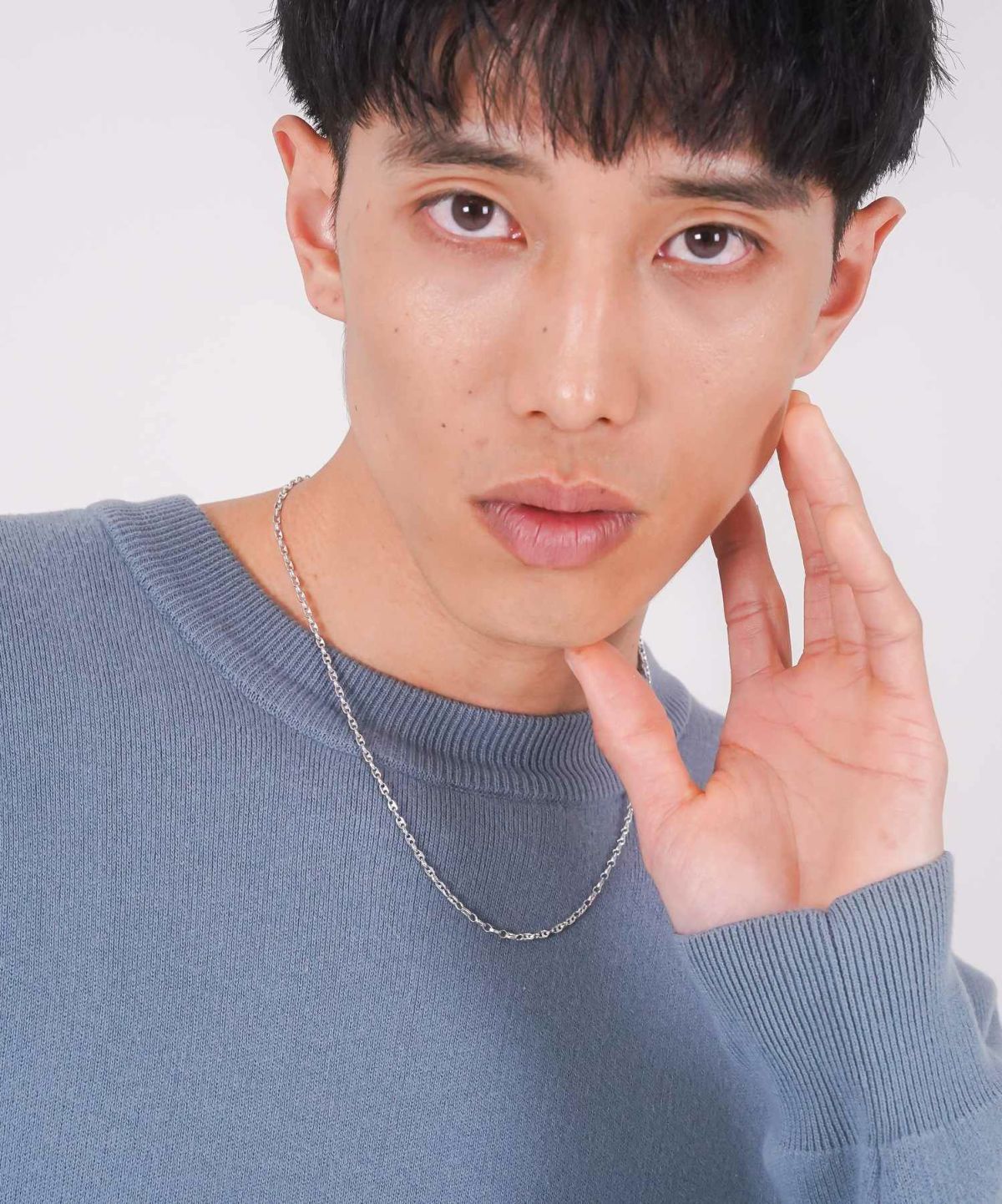 リファインドチェーンネックレス/マリン/シルバー925