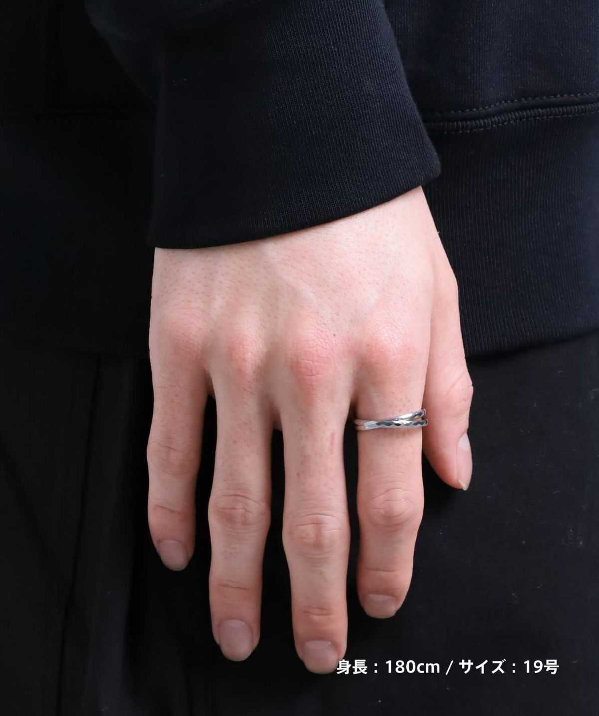 【限定展開】“LH-1”カッティングデュアルリング/サージカルステンレス＆タングステン（金属アレルギー対応）