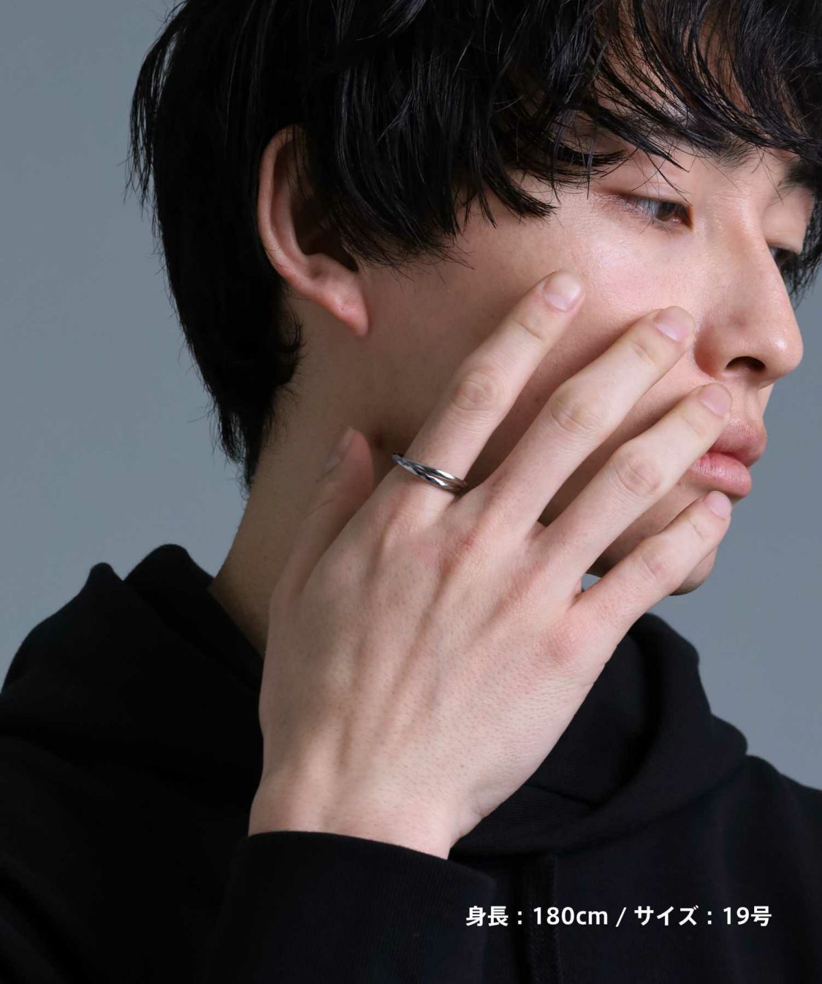 【限定展開】“LH-1”カッティングデュアルリング/サージカルステンレス＆タングステン（金属アレルギー対応）