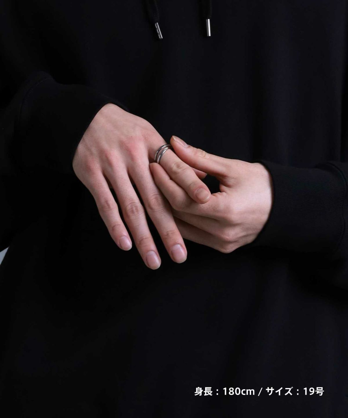 【限定展開】“LH-1”カッティングデュアルリング/サージカルステンレス＆タングステン（金属アレルギー対応）