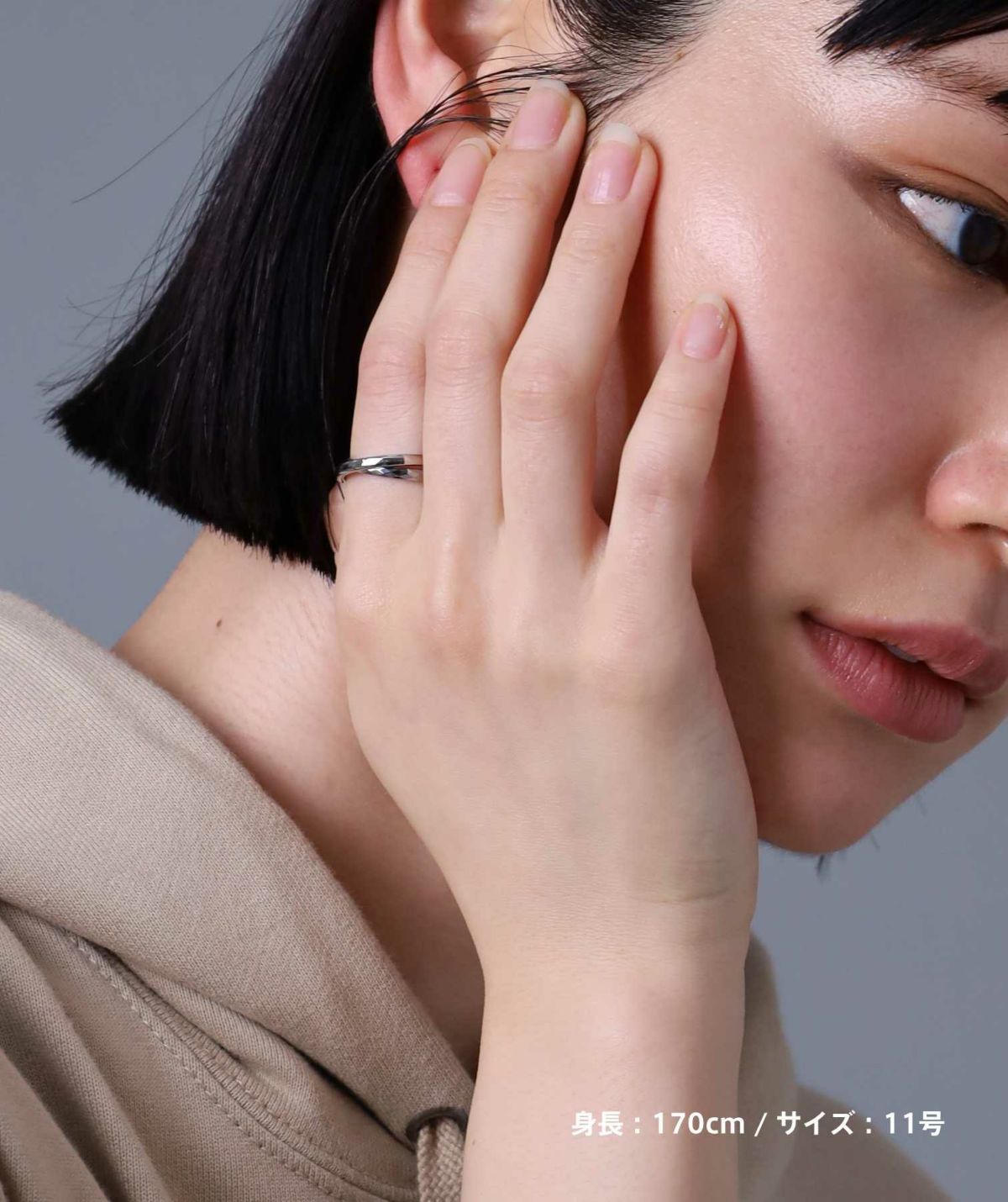 【限定展開】“LH-1”カッティングデュアルリング/サージカルステンレス＆タングステン（金属アレルギー対応）