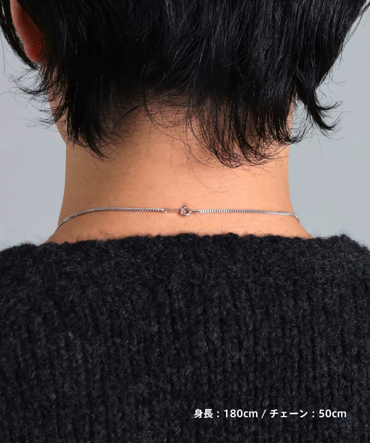 フラグメントダブルリングネックレス/シルバー925