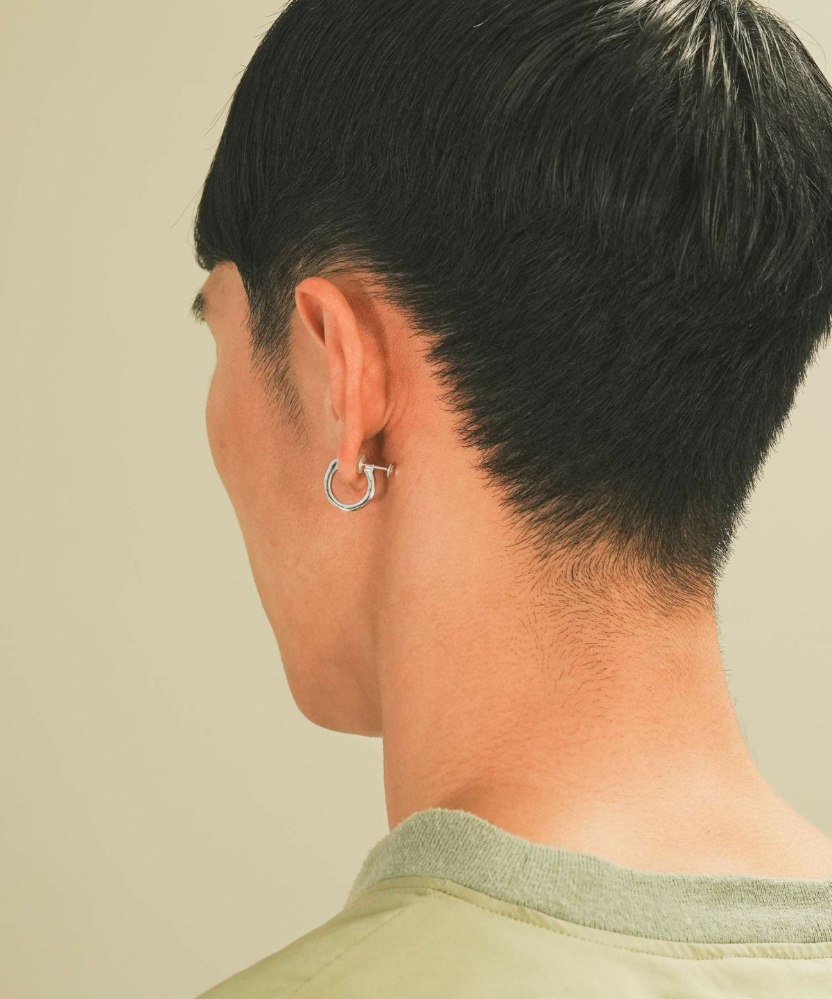 シルバーイヤリング/ツイストテクスチャー/シルバー925