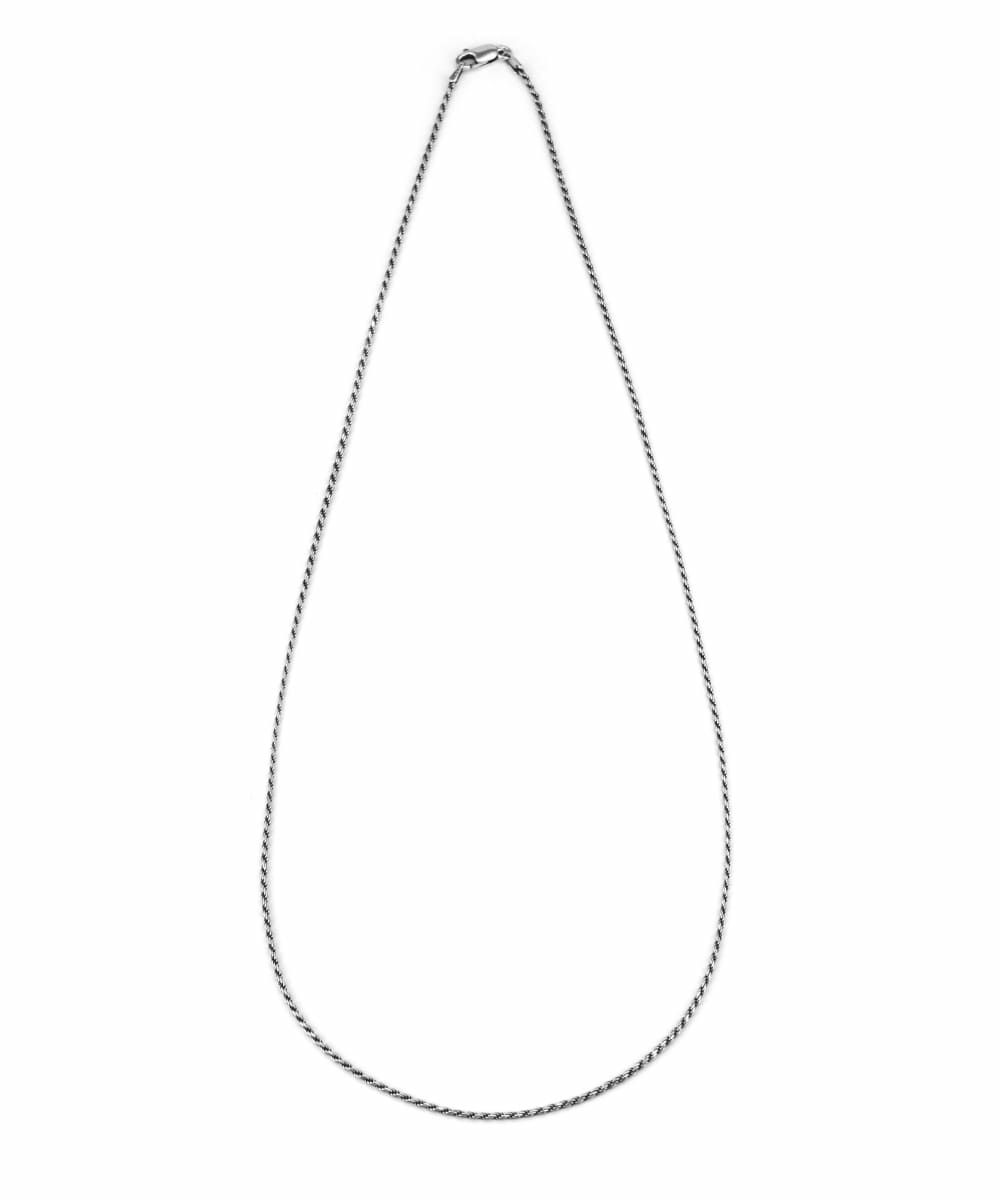 スモールシルバーチェーンネックレス/ロープ/シルバー925