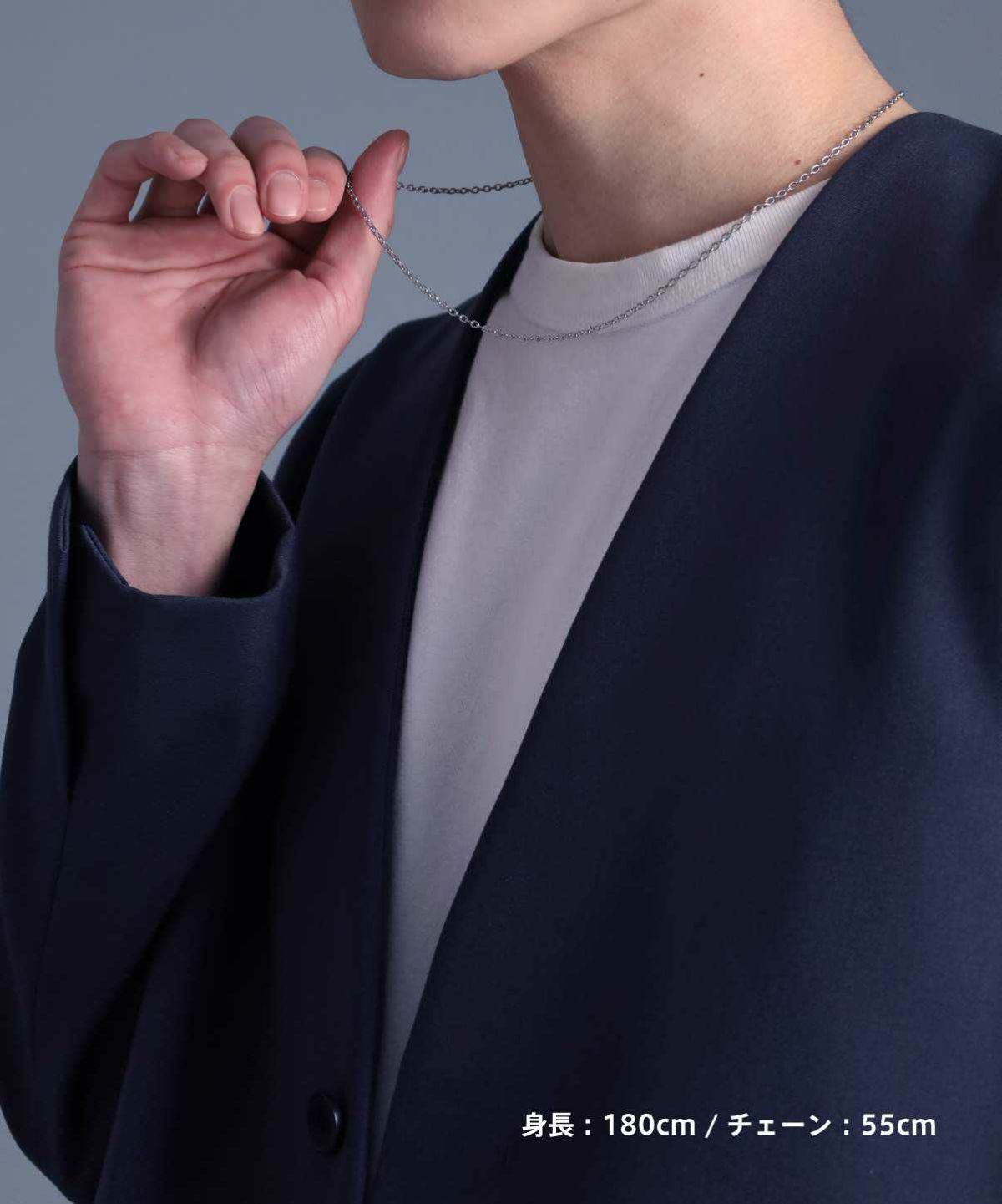 【WEB限定】スレンダリーチェーンネックレス/アズキ/サージカルステンレス