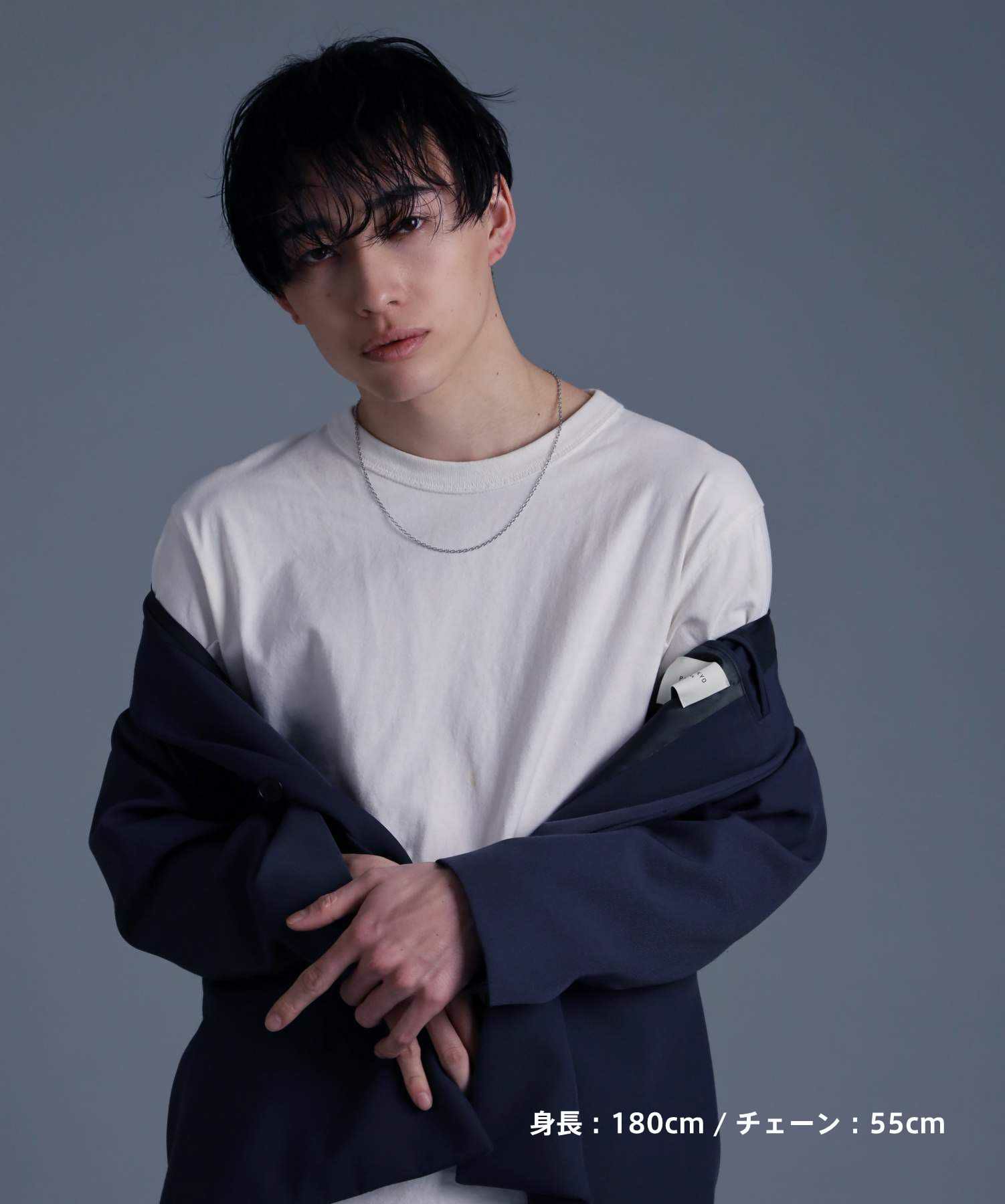【WEB限定】スレンダリーチェーンネックレス/アズキ/サージカルステンレス