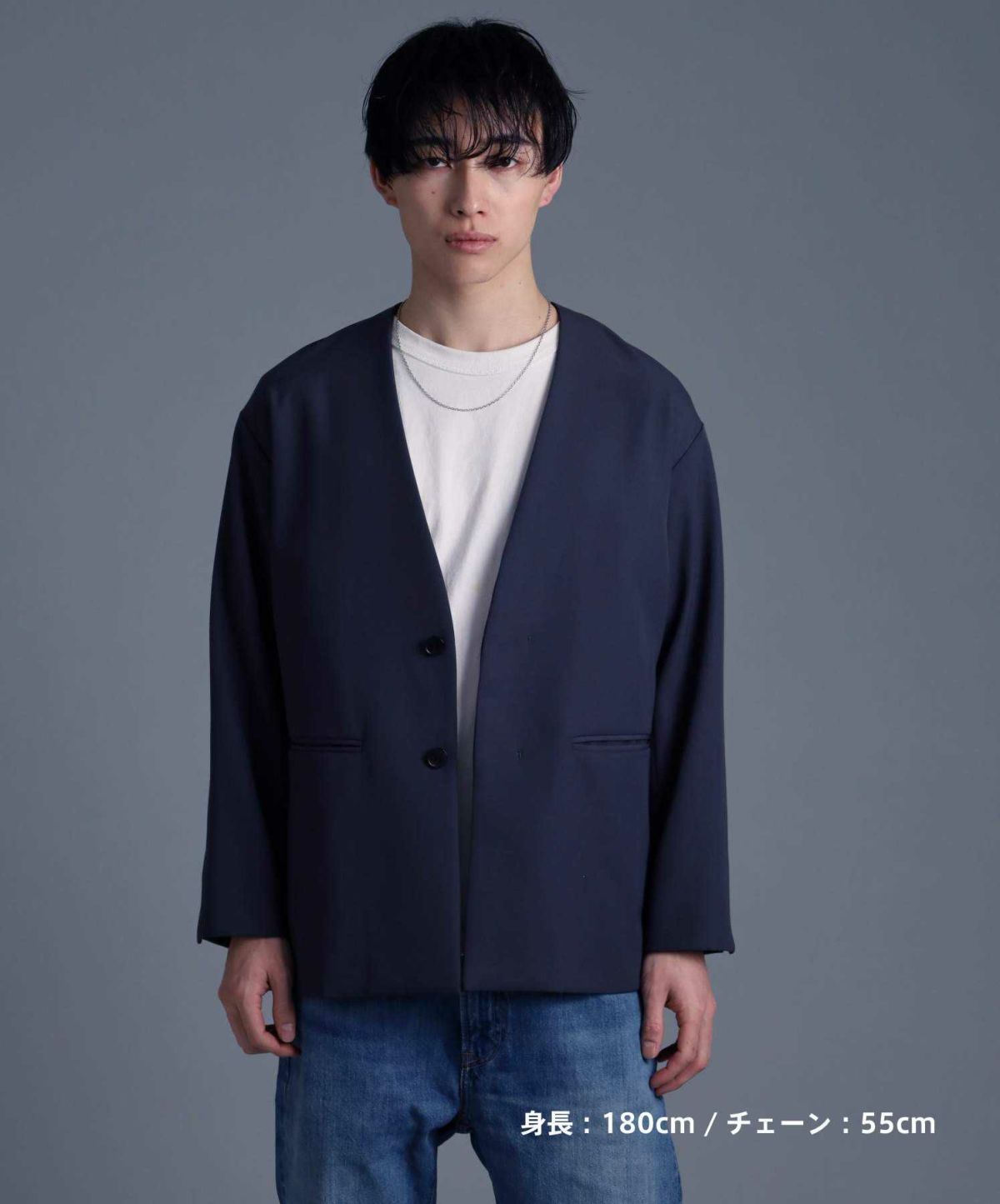 【WEB限定】スレンダリーチェーンネックレス/アズキ/サージカルステンレス