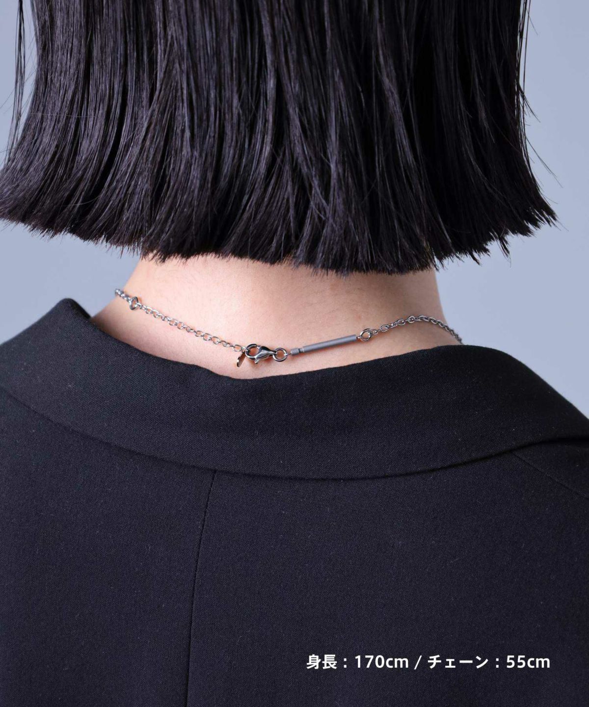 【WEB限定】スレンダリーチェーンネックレス/アズキ/サージカルステンレス