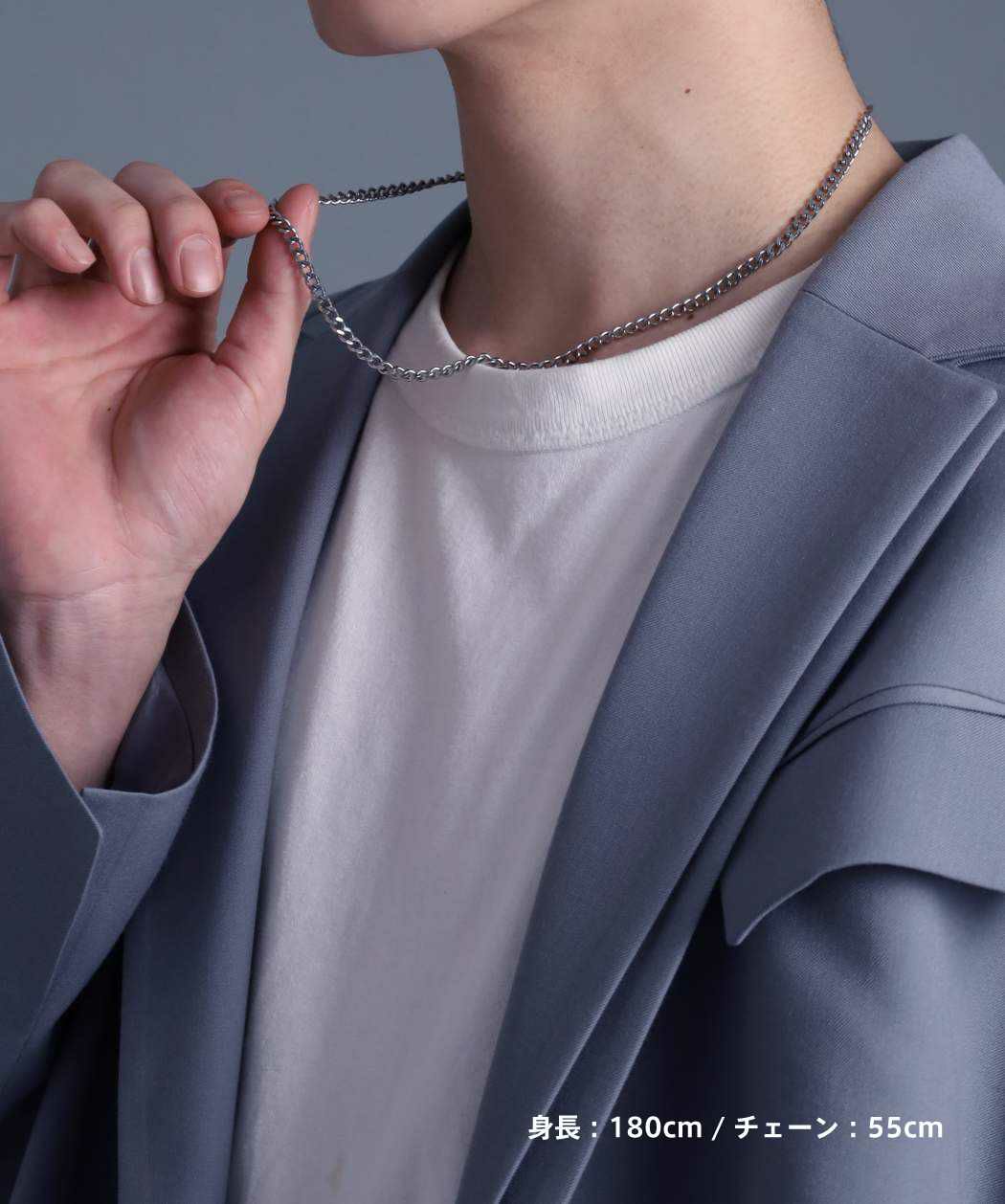 【WEB限定】スレンダリーチェーンネックレス/キヘイ/サージカルステンレス