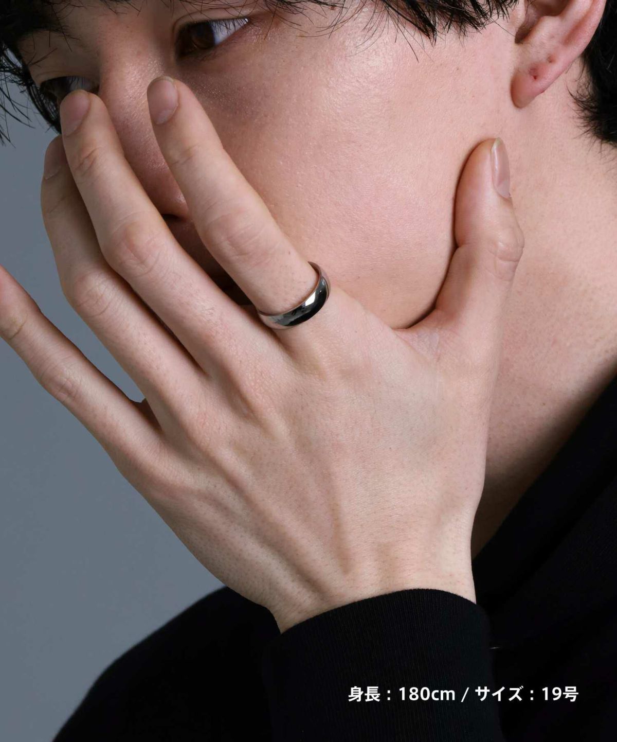 【WEB限定】ハーフラウンドリング/サージカルステンレス