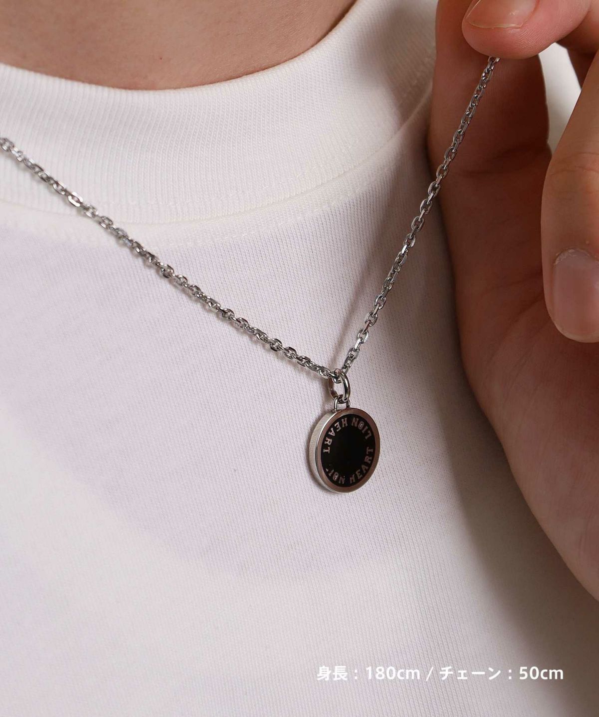 【WEB限定】サークルコインネックレス/サージカルステンレス