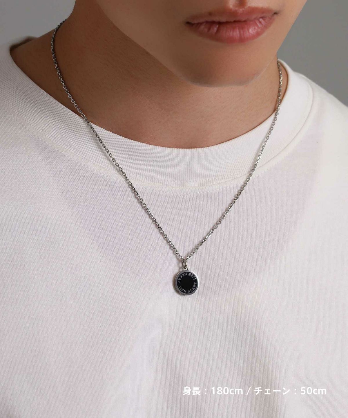 【WEB限定】サークルコインネックレス/サージカルステンレス