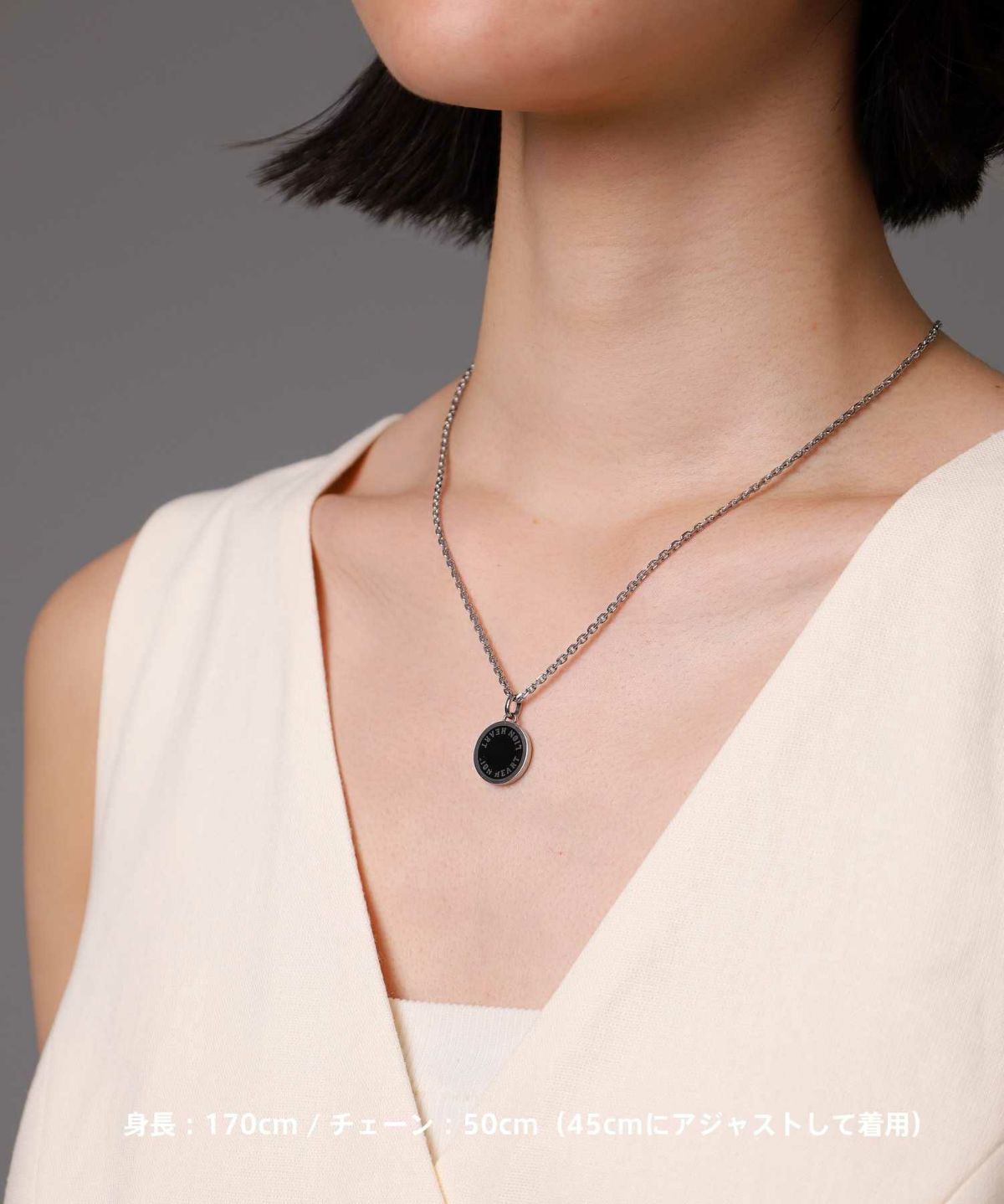 【WEB限定】サークルコインネックレス/サージカルステンレス