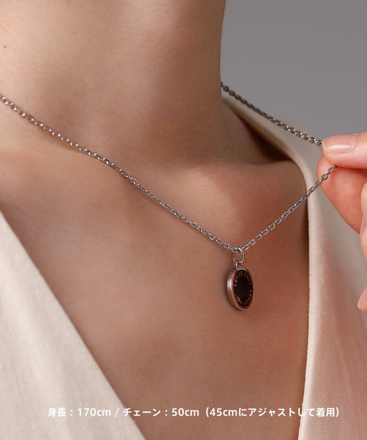 【WEB限定】サークルコインネックレス/サージカルステンレス
