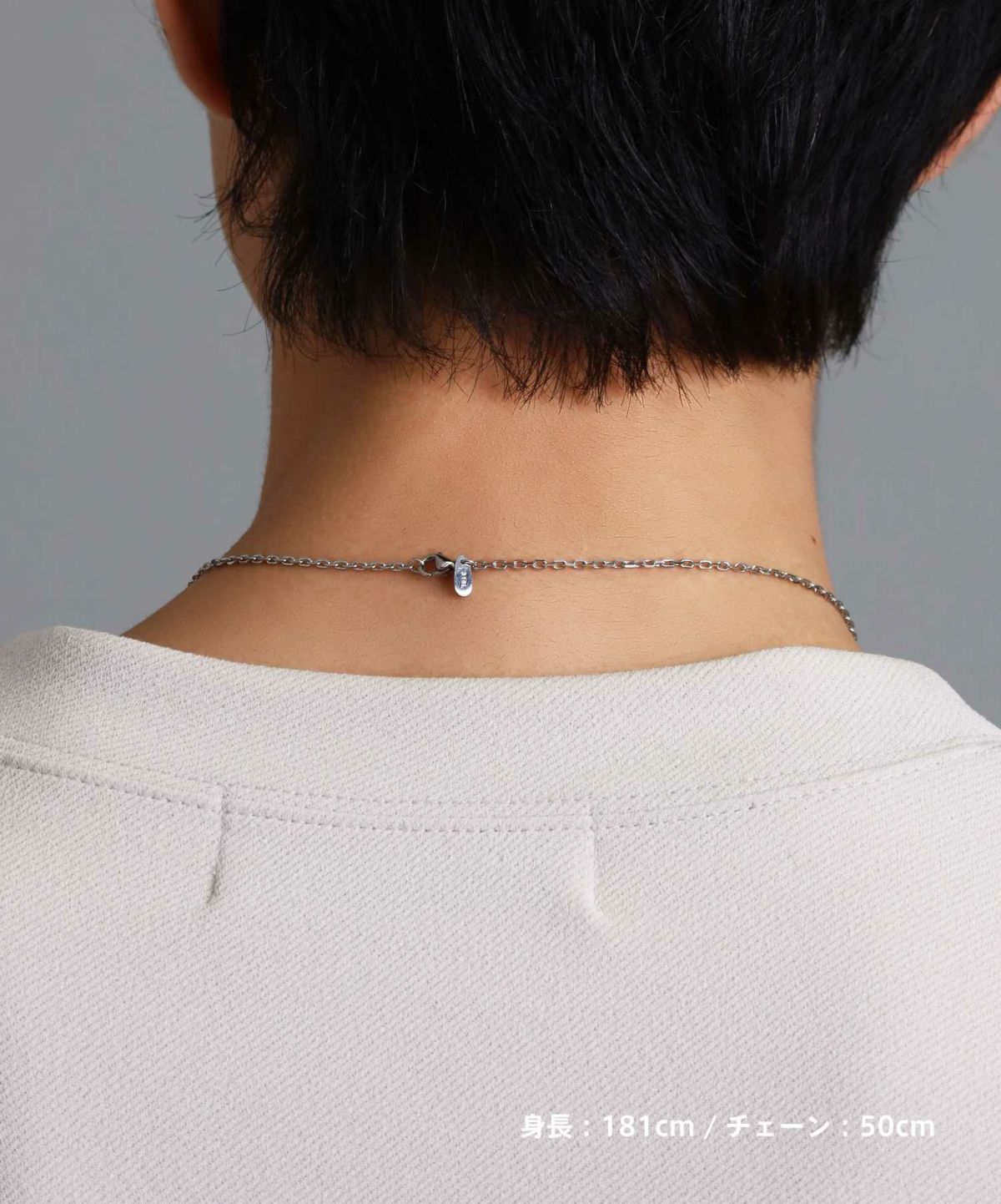 【WEB限定】ツイストロッドネックレス/サージカルステンレス