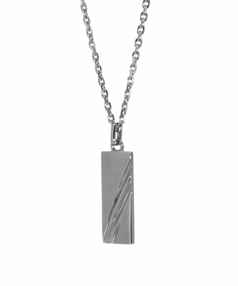 【WEB限定】スラッシュラインネックレス/サージカルステンレス