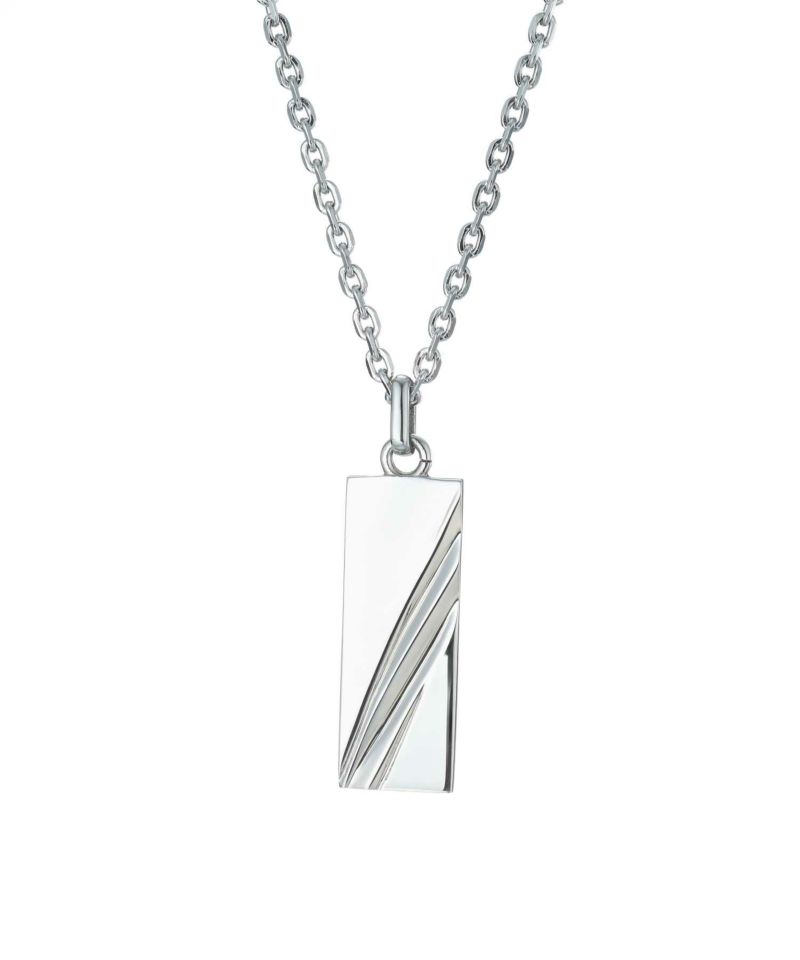 【WEB限定】スラッシュラインネックレス/サージカルステンレス