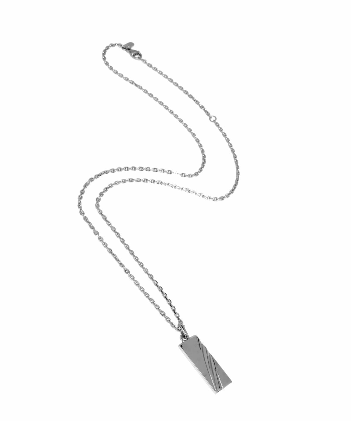 【WEB限定】スラッシュラインネックレス/サージカルステンレス