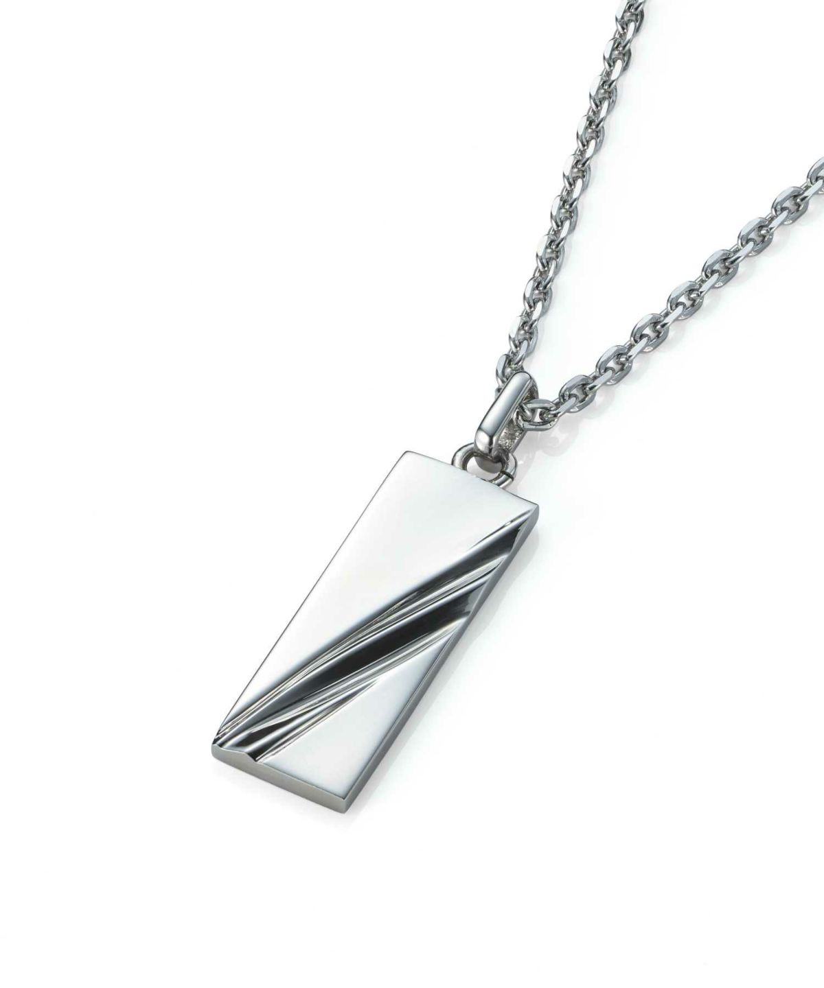 【WEB限定】スラッシュラインネックレス/サージカルステンレス