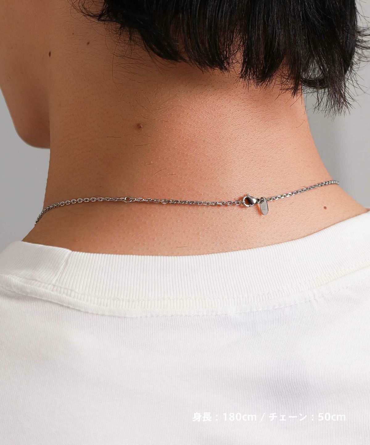 【WEB限定】スラッシュラインネックレス/サージカルステンレス