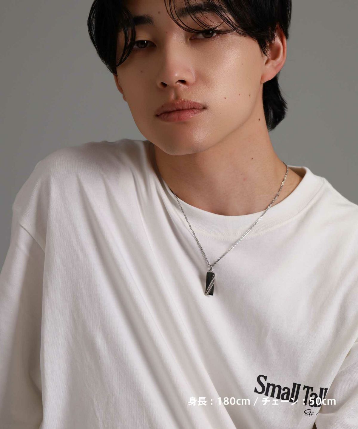 【WEB限定】スラッシュラインネックレス/サージカルステンレス