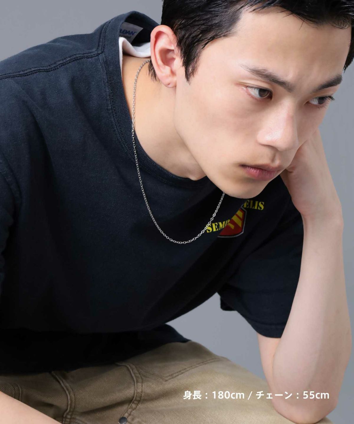 【WEB限定】コンフォートチェーンネックレス/アズキ/サージカルステンレス