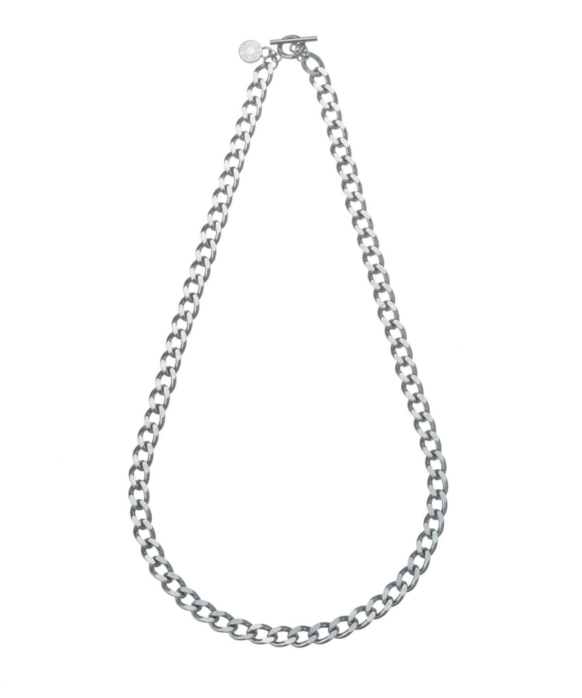 【WEB限定】ワイドチェーンネックレス/7mm幅カットキヘイ/サージカルステンレス